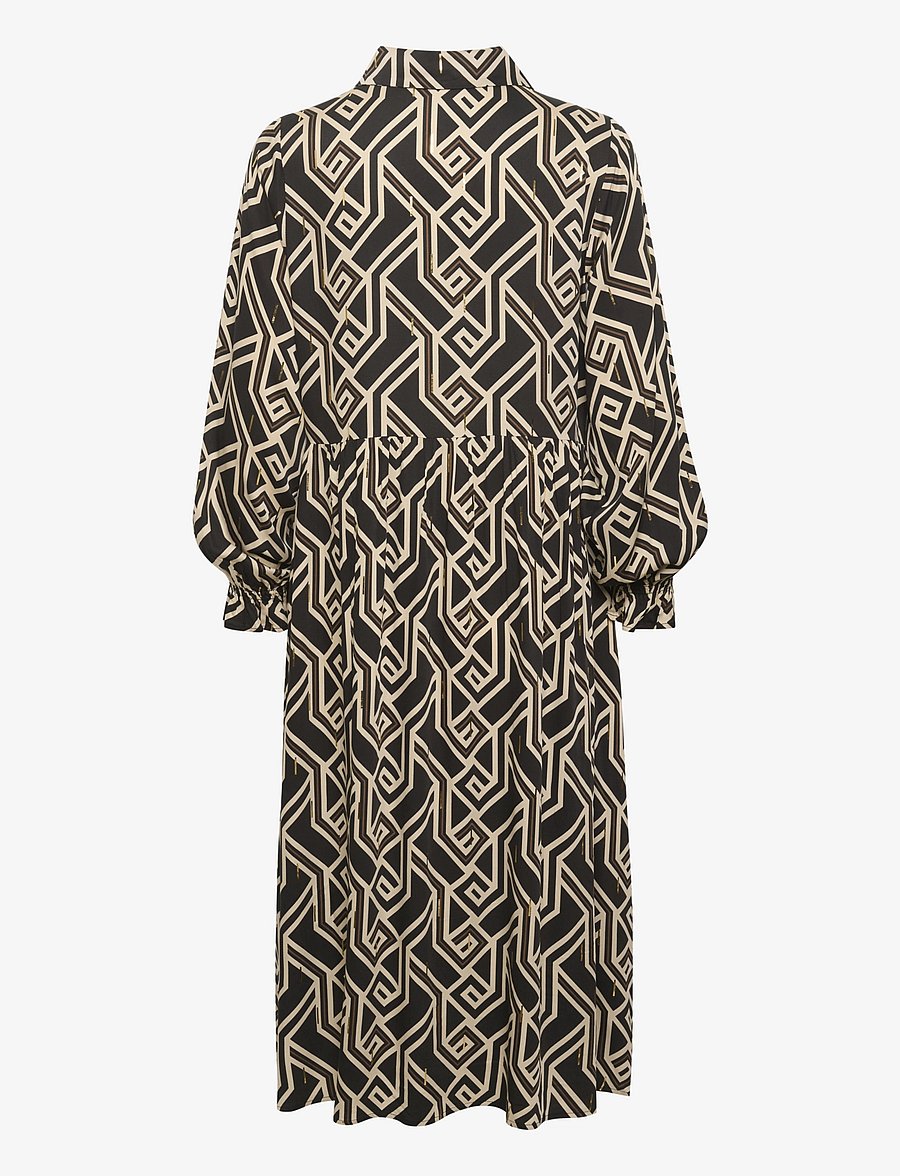 Culture - CUmalton Long Dress - skjortekjoler - black - 2