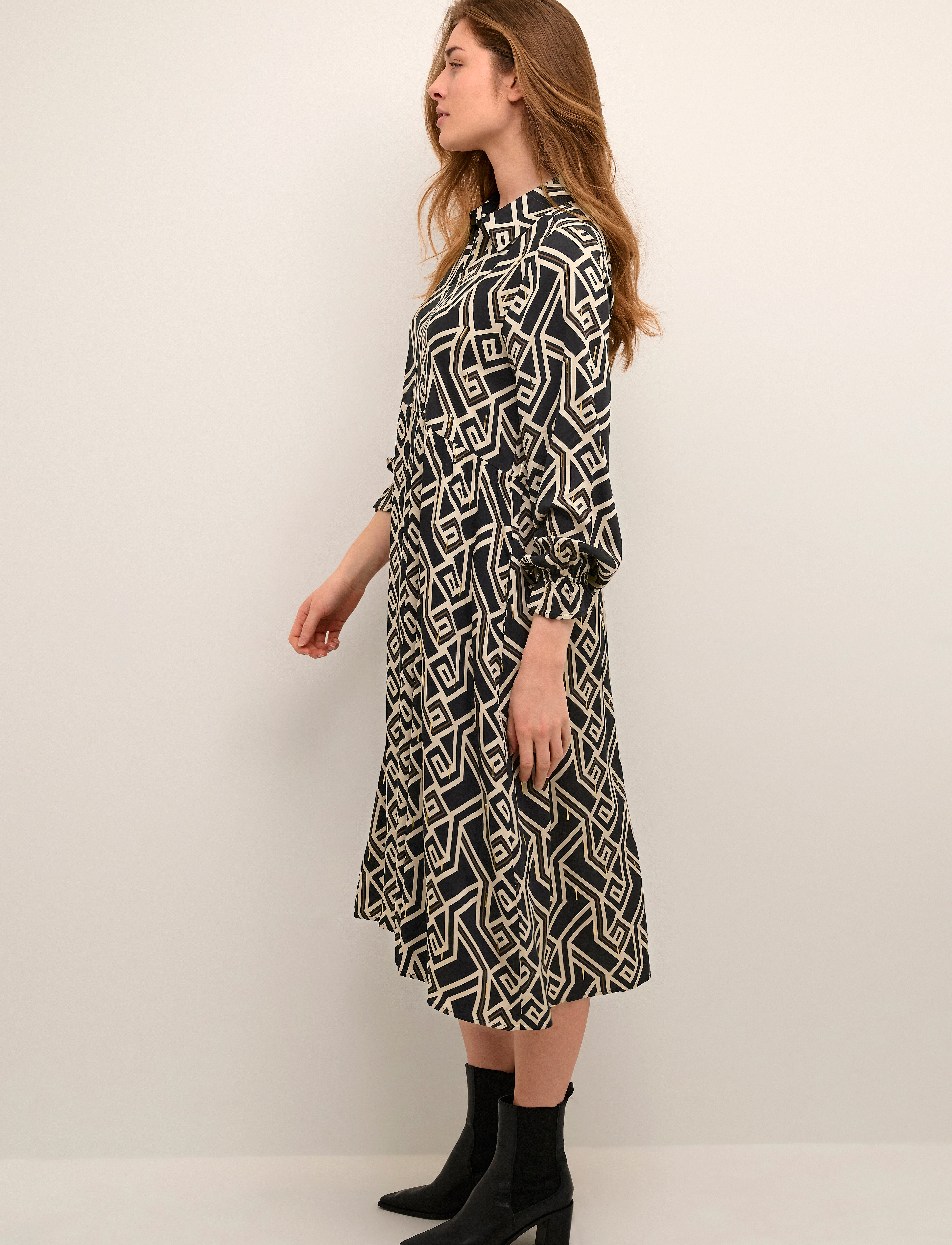 Culture CUmalton Long Dress - Tøj - BLACK / black