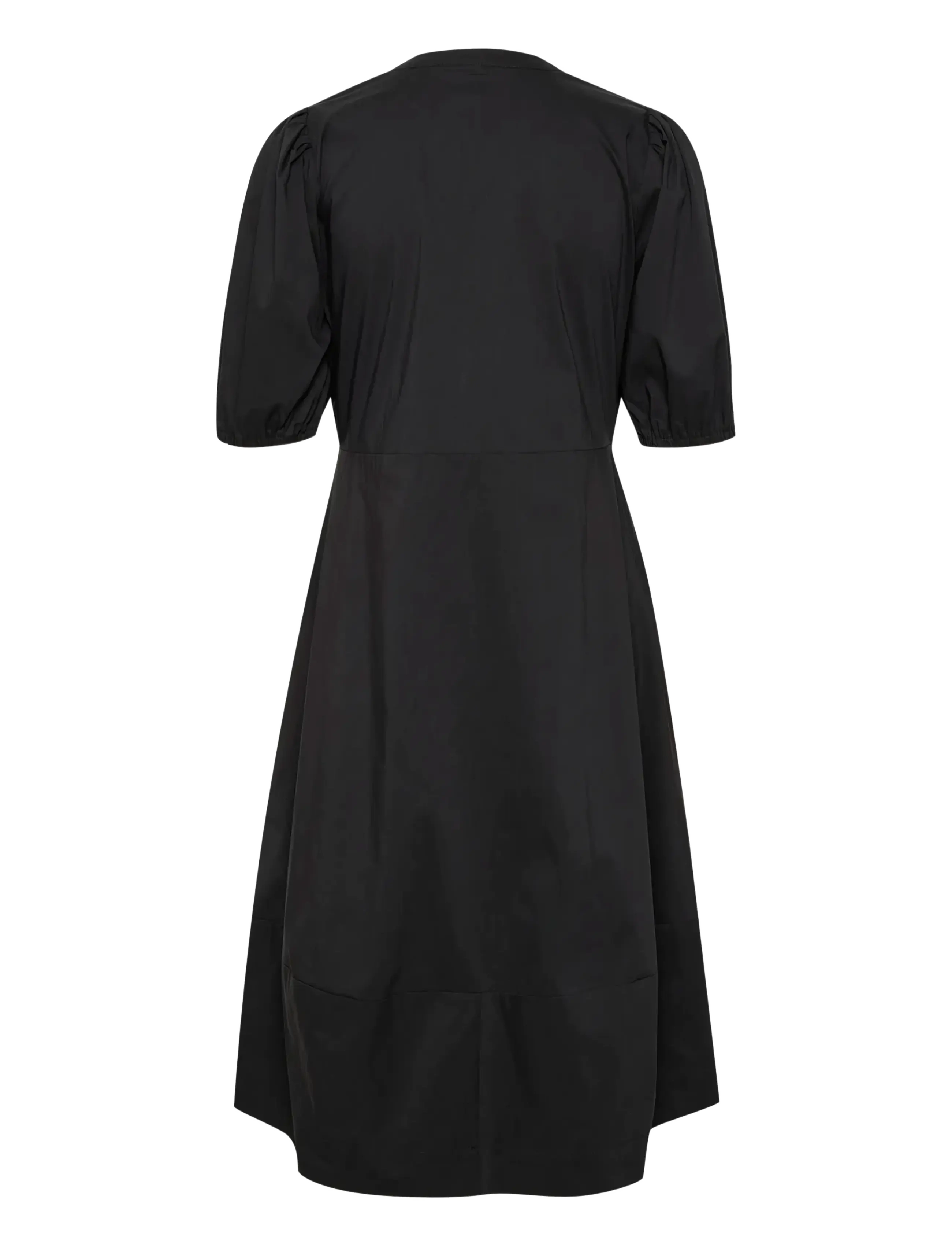 Culture - CUantoinett SS Placket Dress - robes midi - black - 2