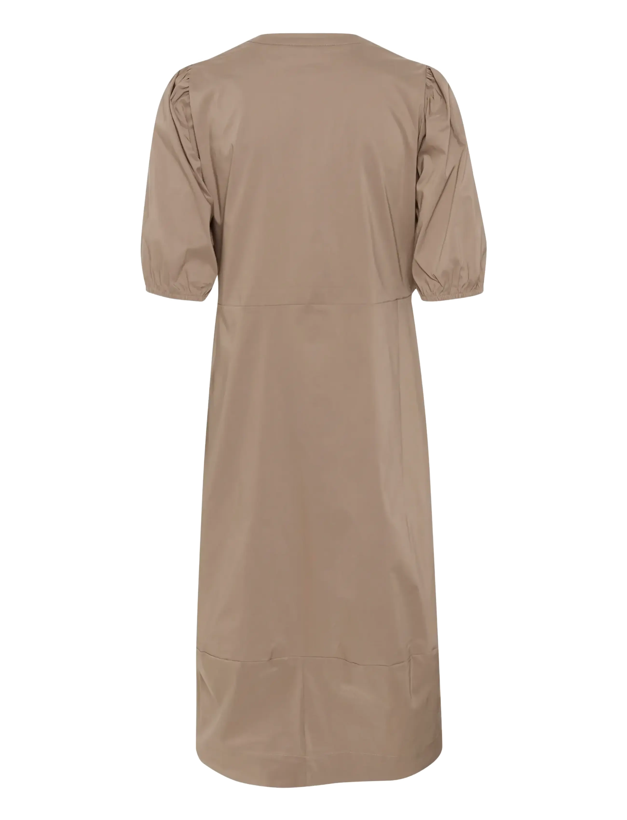 Culture - CUantoinett SS Placket Dress - midi kjoler - pine bark - 2