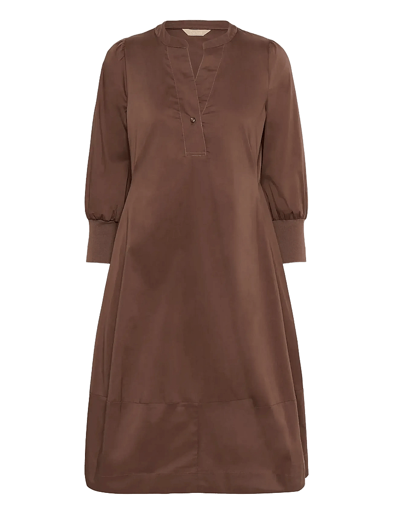 Culture - CUantoinett 3/4 Sleeve Dress - robes midi - cappuccino - 1