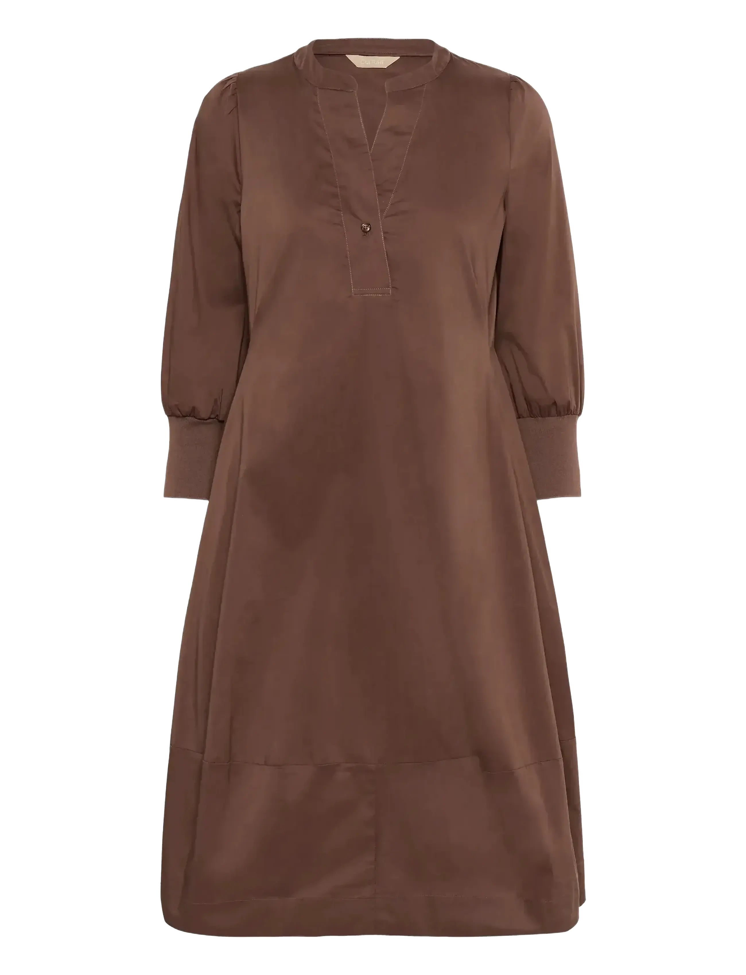 Culture CUantoinett 3/4 Sleeve Dress - Kleidung - CAPPUCCINO / brown