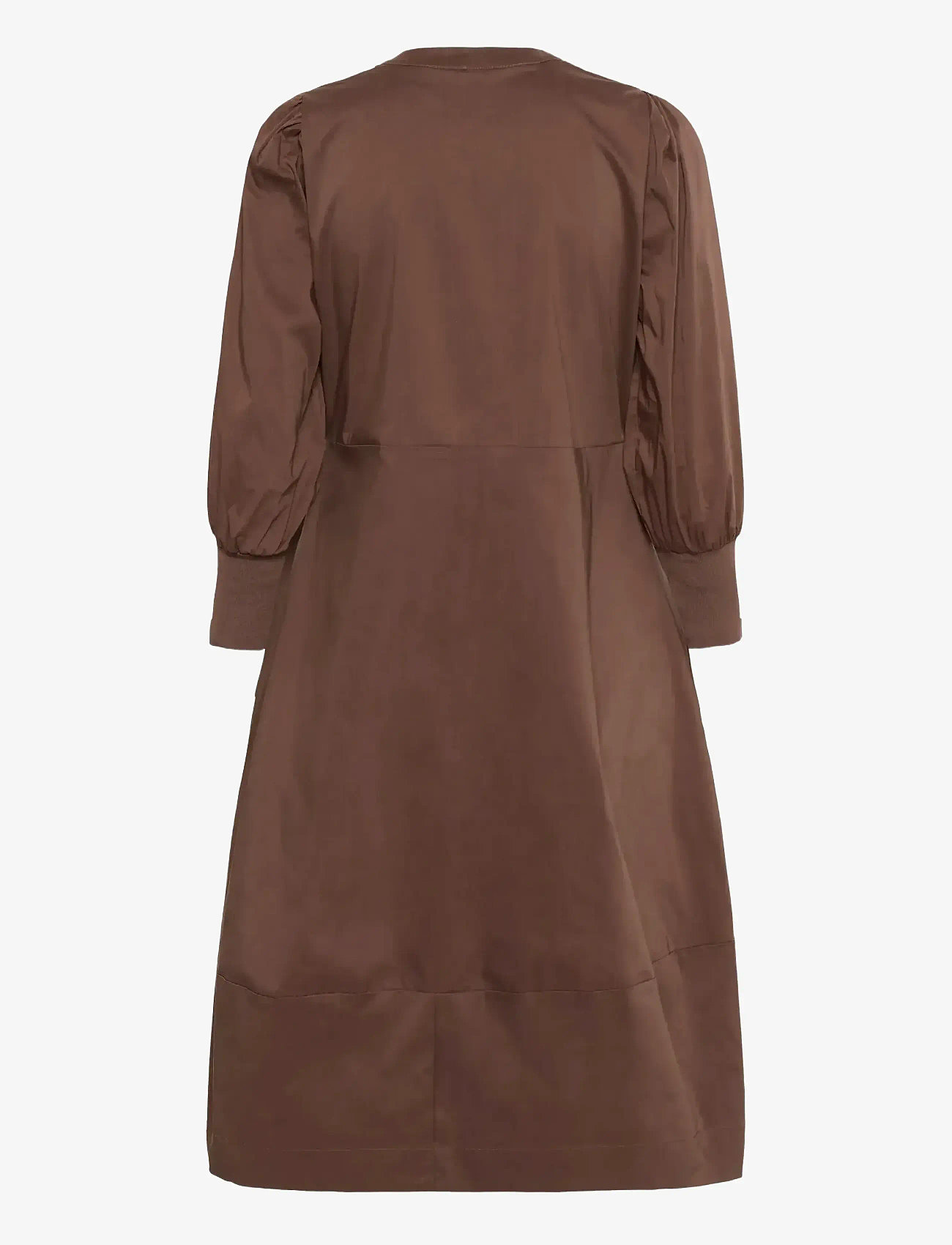 Culture - CUantoinett 3/4 Sleeve Dress - skjortekjoler - cappuccino - 2