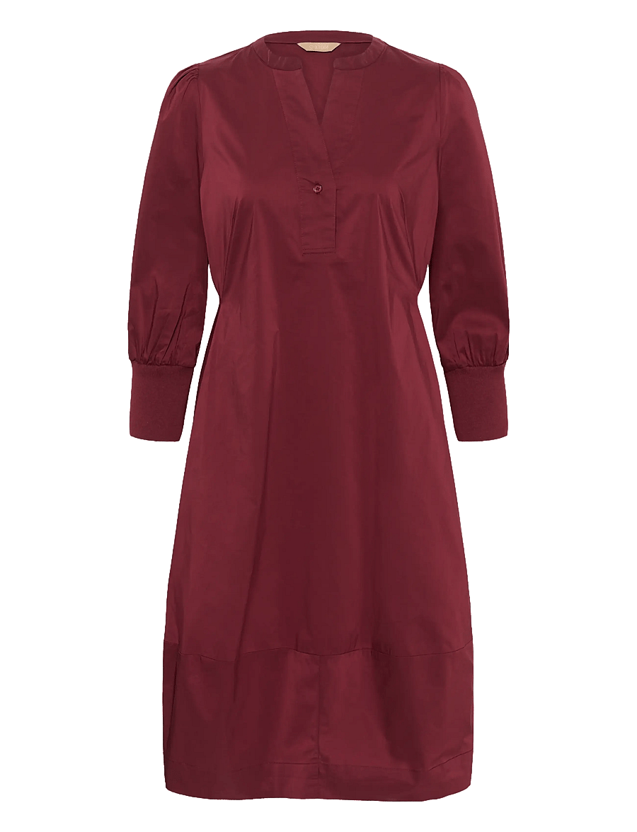 Culture - CUantoinett 3/4 Sleeve Dress - midi kjoler - chocolate truffle - 0