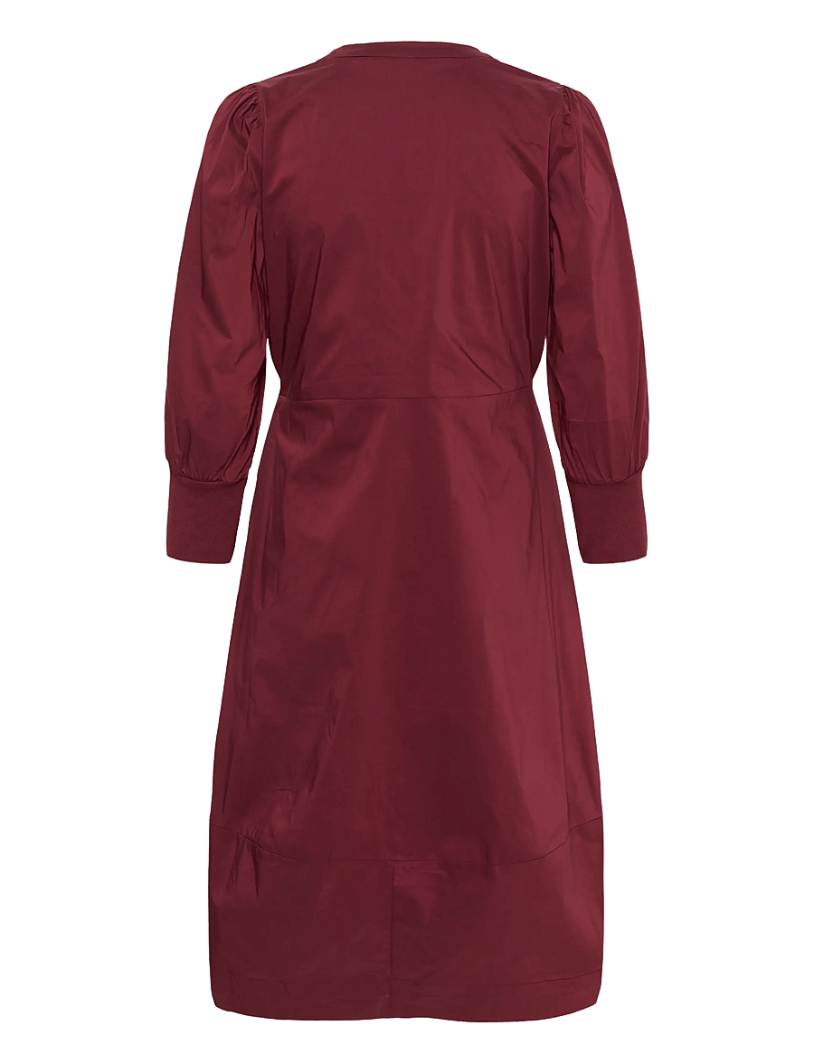 Culture - CUantoinett 3/4 Sleeve Dress - midi kjoler - chocolate truffle - 1