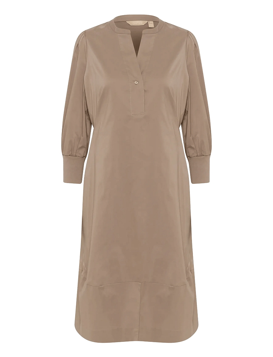 Culture - CUantoinett 3/4 Sleeve Dress - midikleider - pine bark - 1