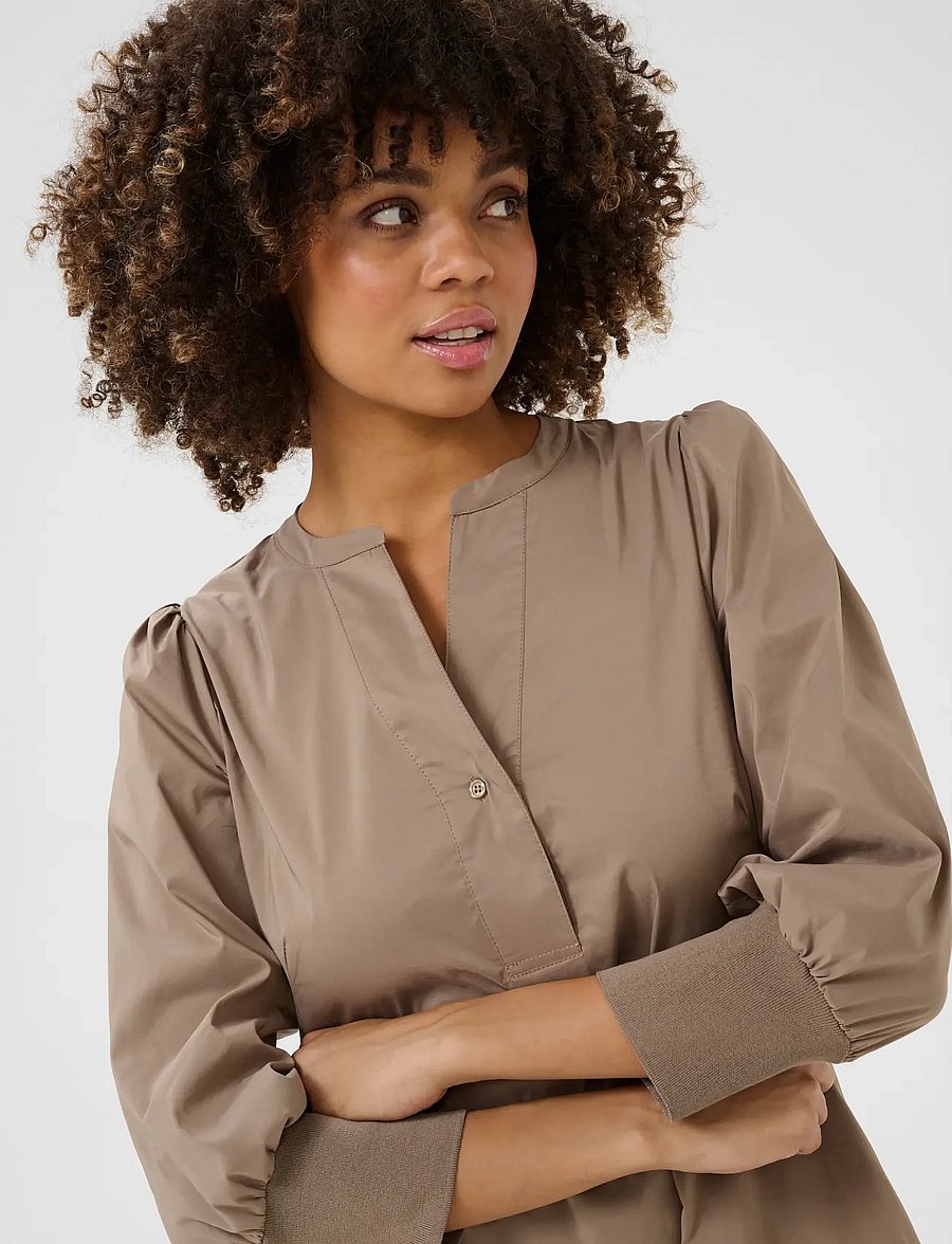 Culture - CUantoinett 3/4 Sleeve Dress - midikleider - pine bark - 5