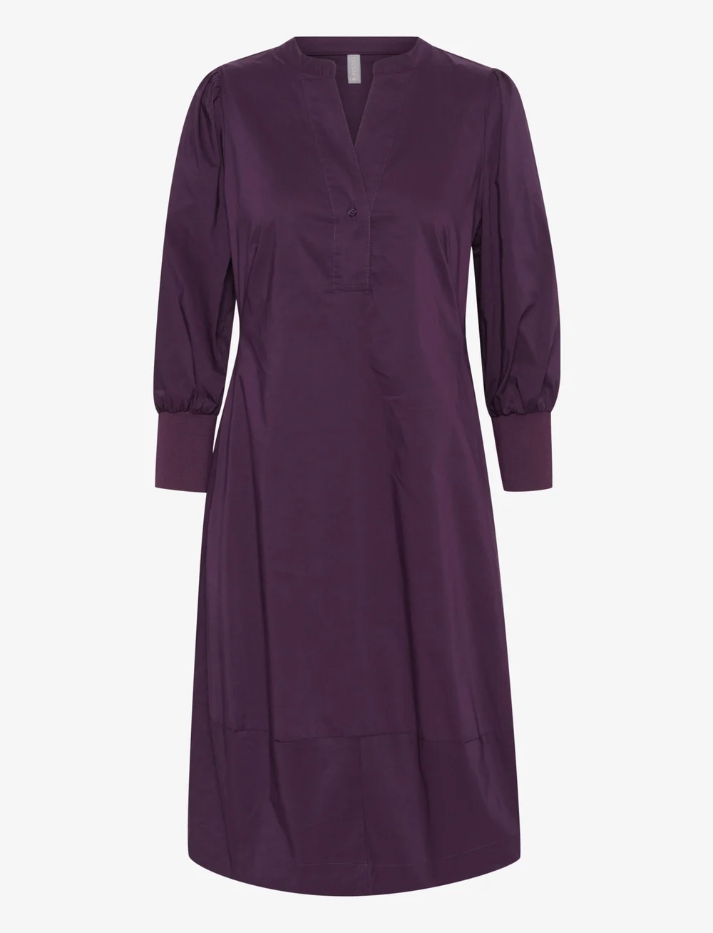 Culture - CUantoinett 3/4 Sleeve Dress - skjortekjoler - winetasting - 1