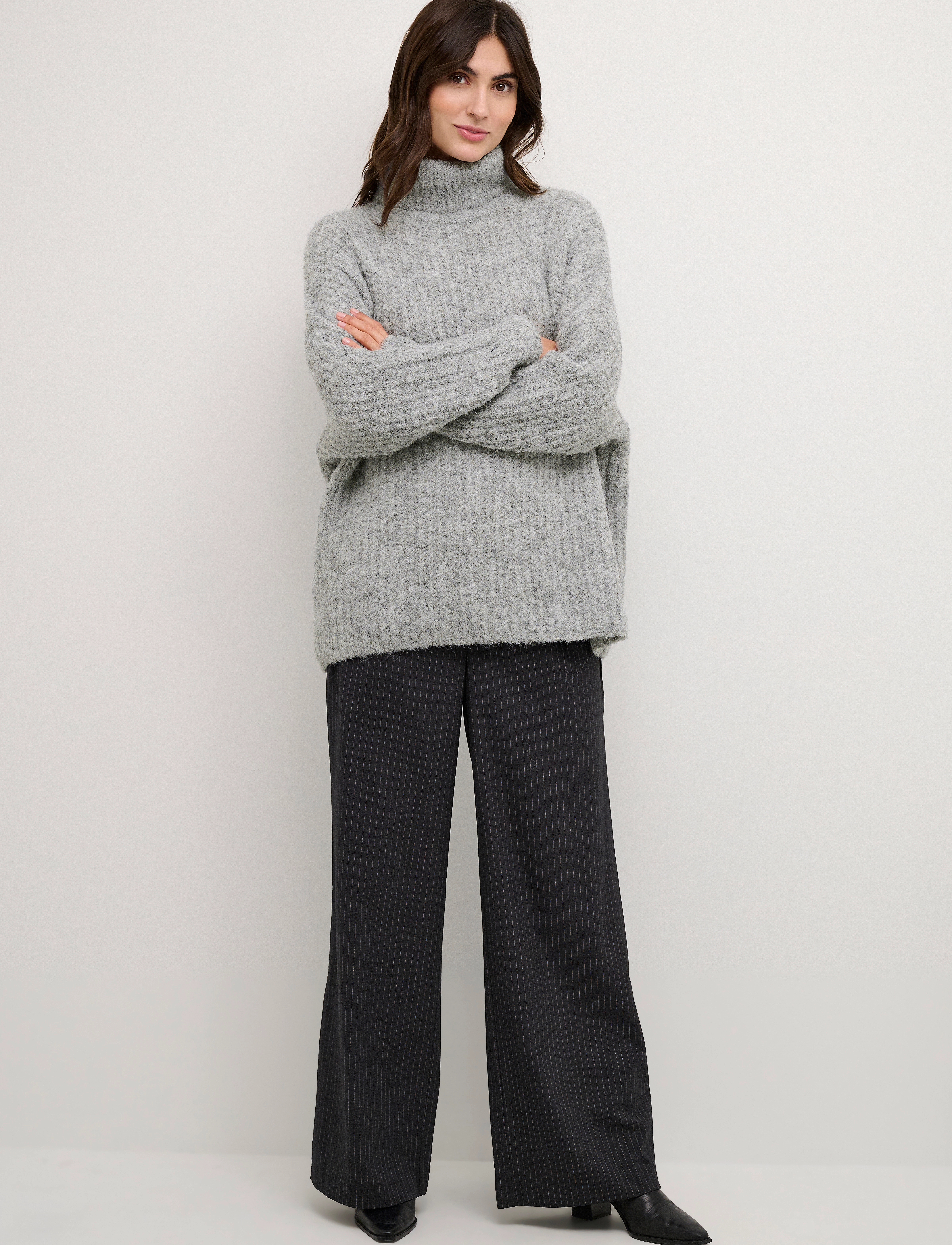 Culture - CUbrava Rollneck - light grey melange - 3