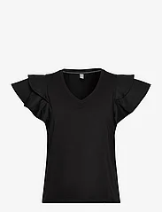 Culture - CUgith Poplin T-Shirt - linnen - black - 0