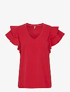 CUgith Poplin T-Shirt - RACING RED