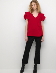 Culture - CUgith Poplin T-Shirt - laveste priser - racing red - 3