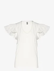 Culture - CUgith Poplin T-Shirt - sleeveless tops - spring gardenia - 0