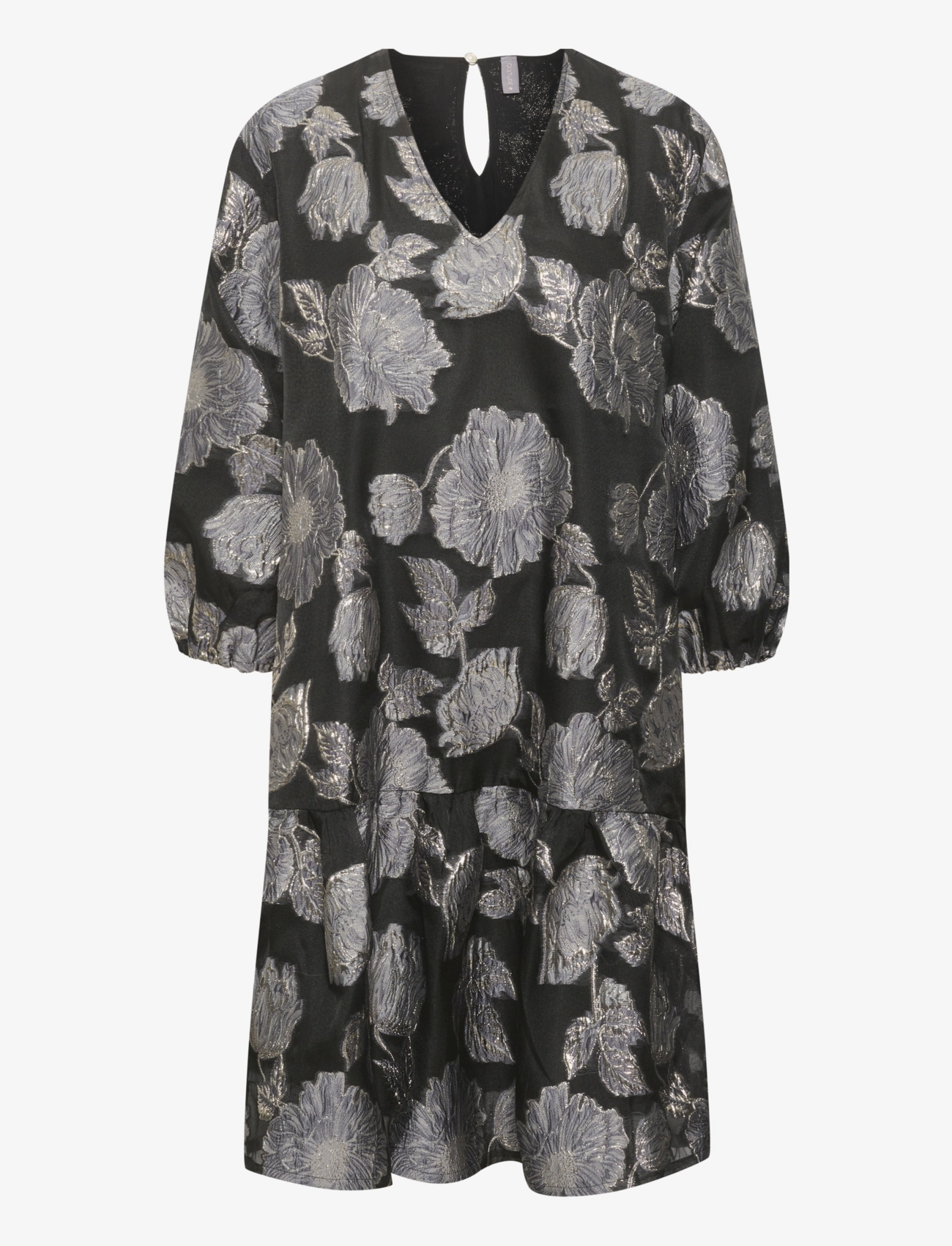 Culture CUaida V-neck Dress - Riided - SILVER / silver