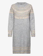 Culture - CUthurid Dress - stickade klänningar - light grey melange - 0