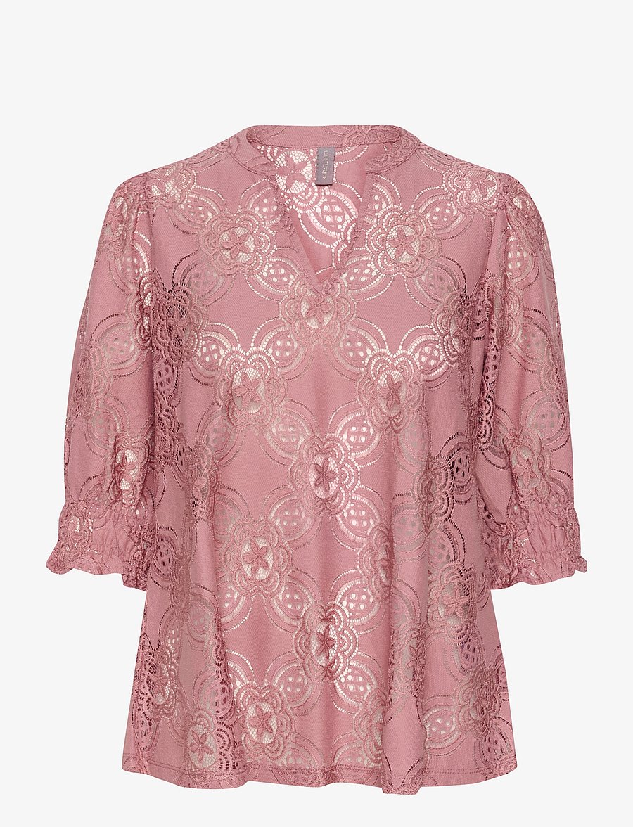 Culture - CUolu SS Blouse - kortærmede bluser - old rose - 1