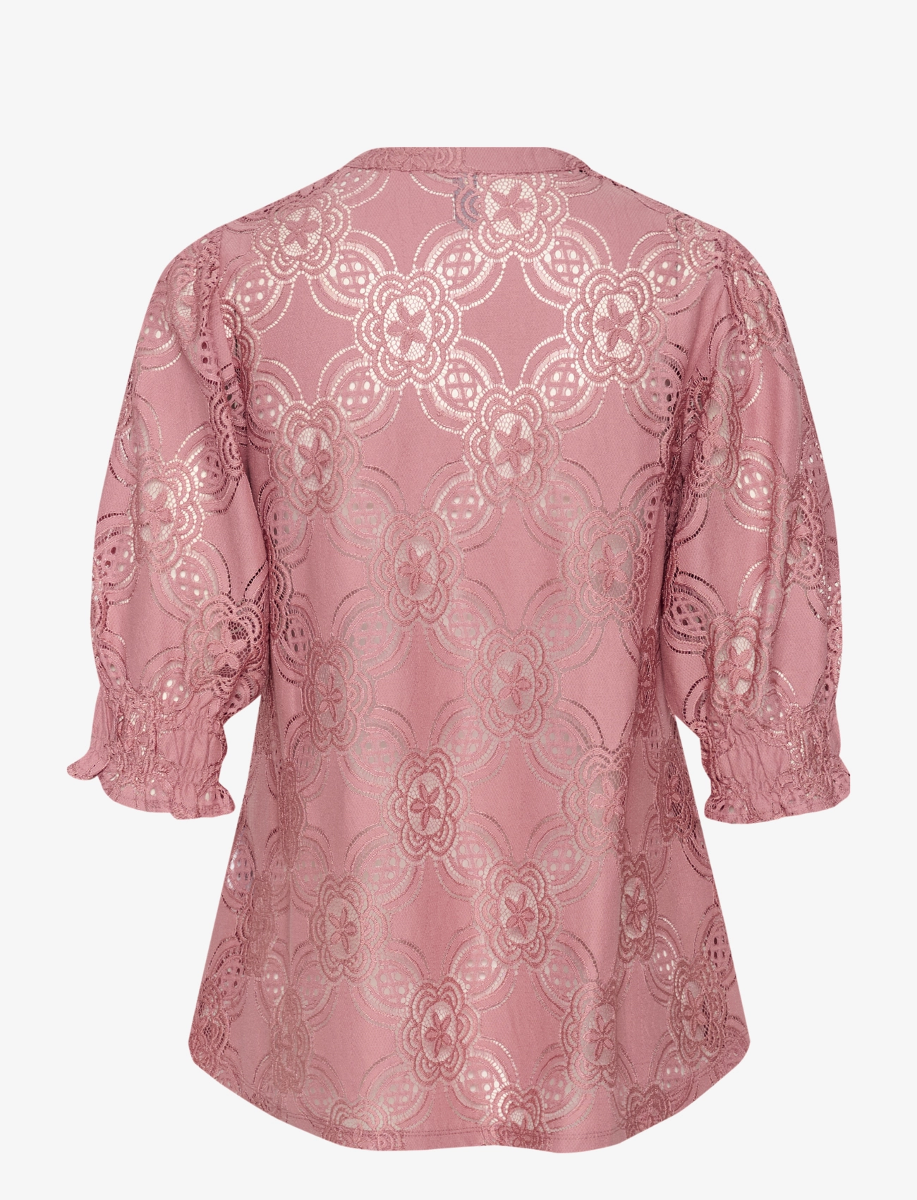 Culture - CUolu SS Blouse - kortærmede bluser - old rose - 2