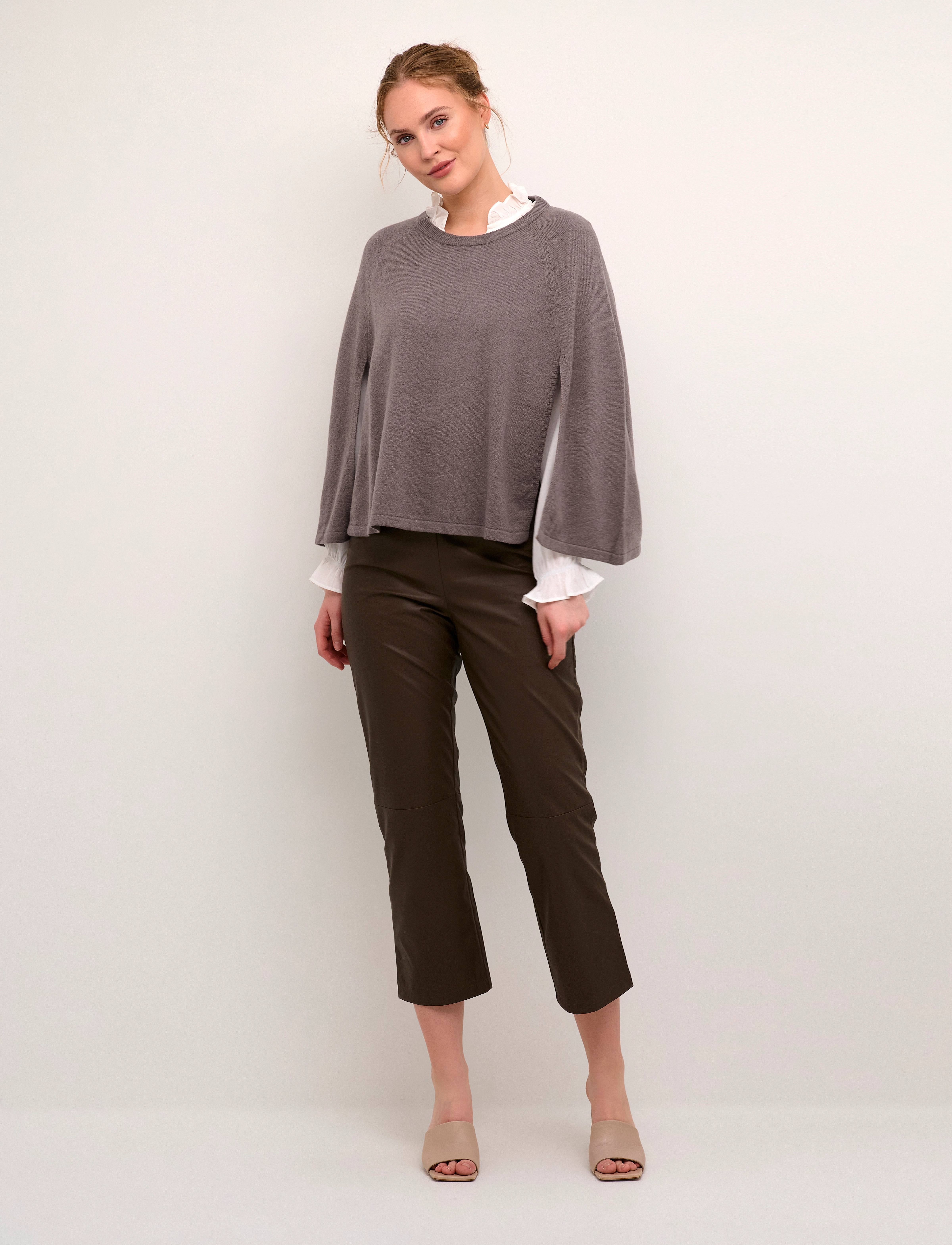 Culture - CUallida Poncho - falcon melange - 3