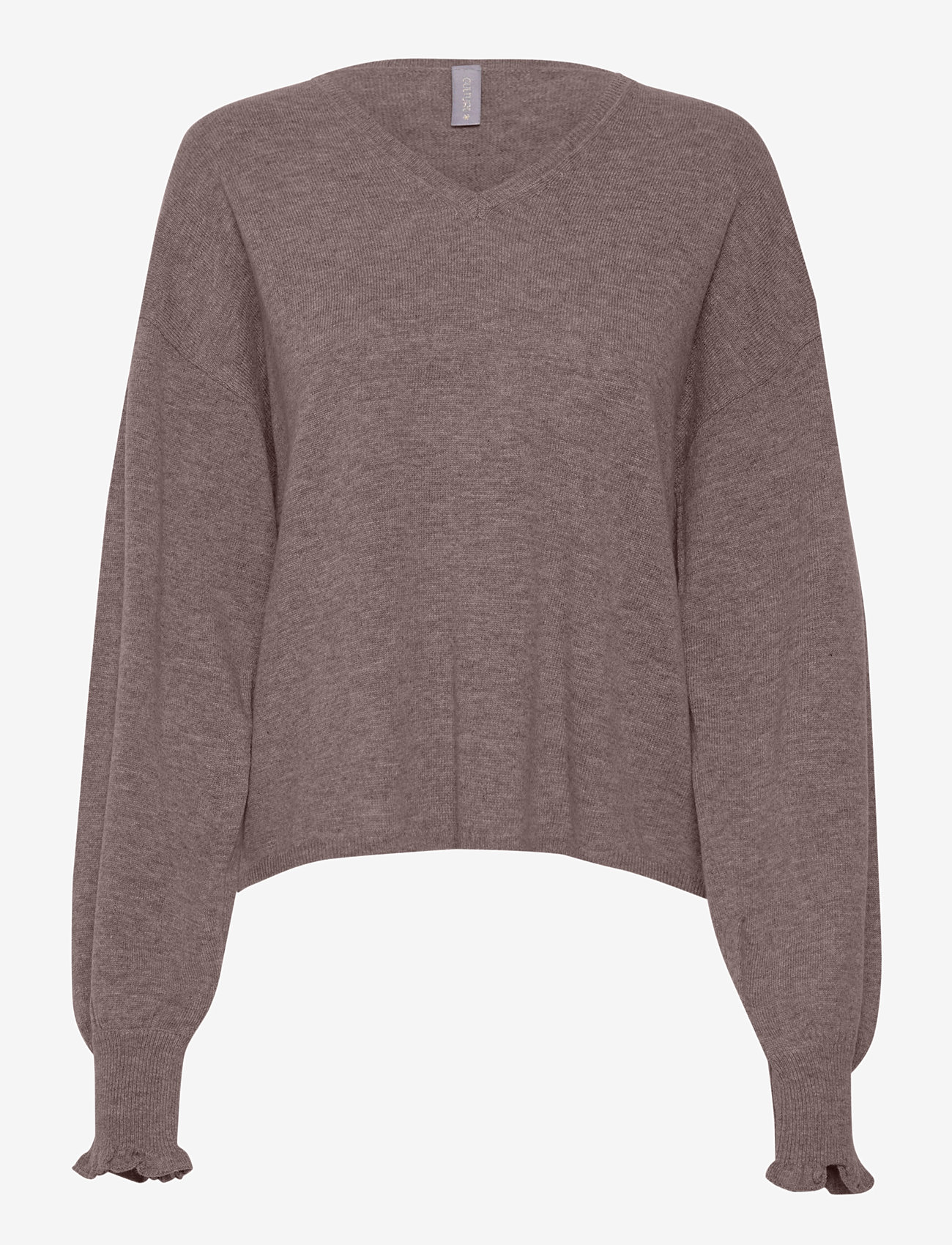 Culture - CUallida V-neck Pullover - falcon melange - 0