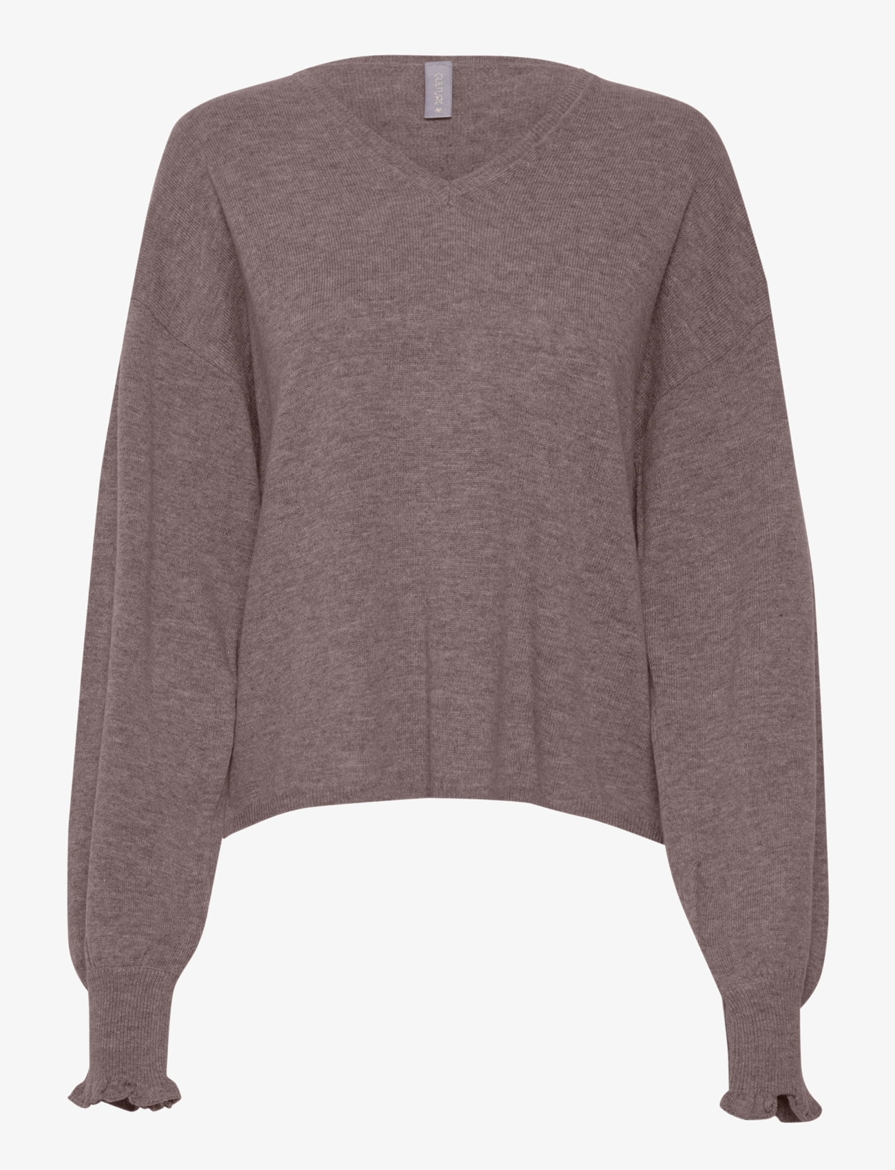 CUallida V-neck Pullover - FALCON MELANGE