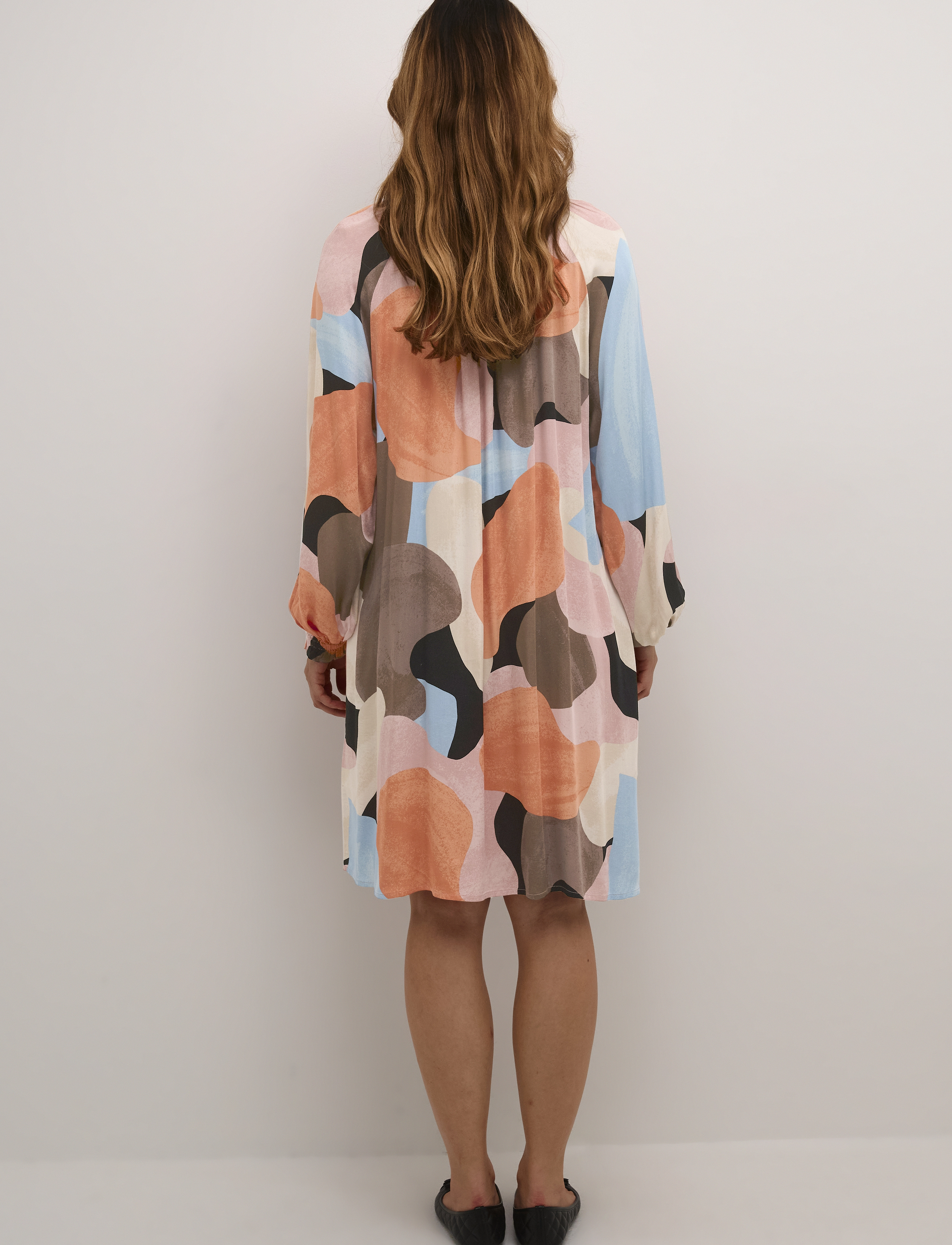Culture - CUdana Short Dress - dusted clay art - 4