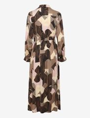 Culture - CUhelena Long Dress - skjortklänningar - pale mauve abstract - 2