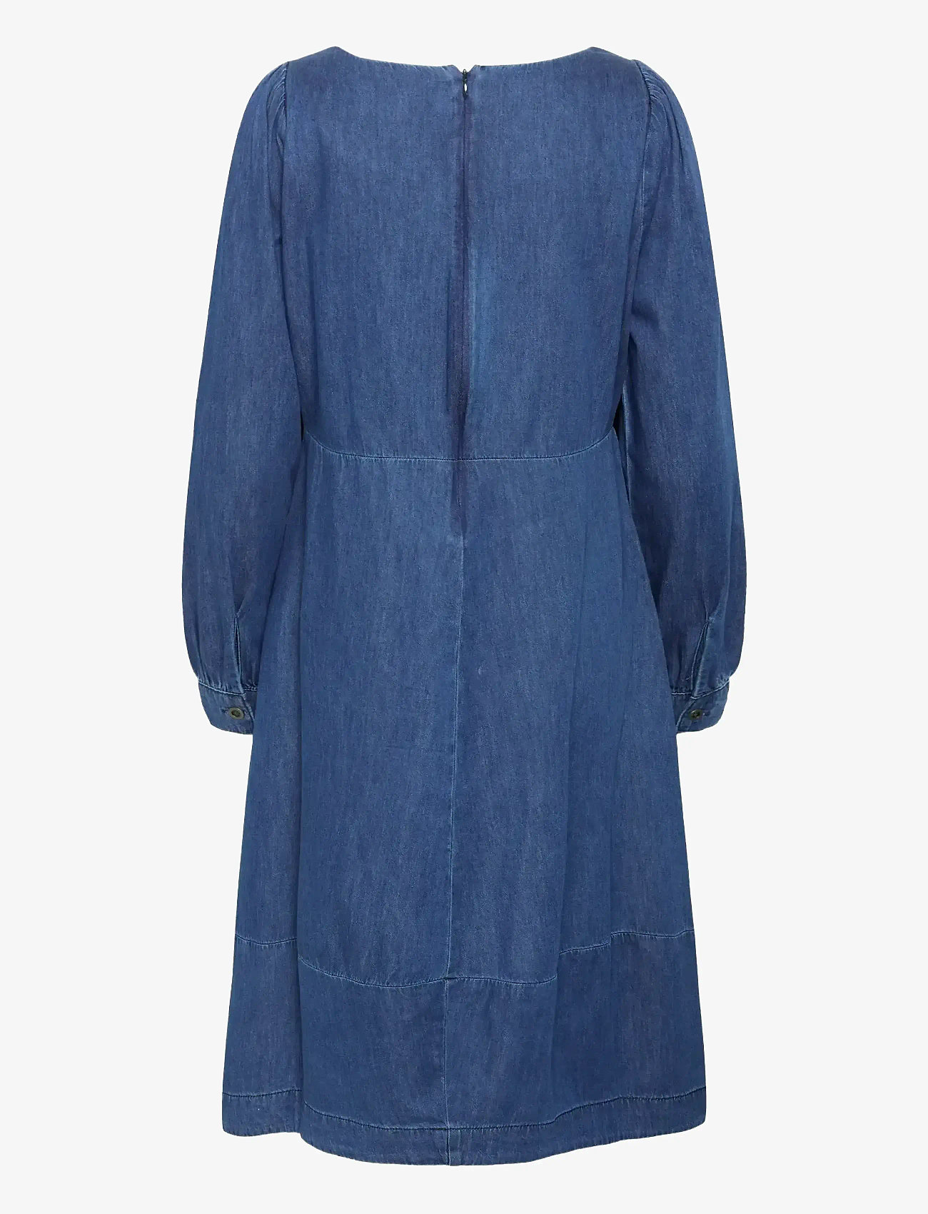 Culture - CUarpa Antoinett Dress - denimkjoler - dark blue wash - 2