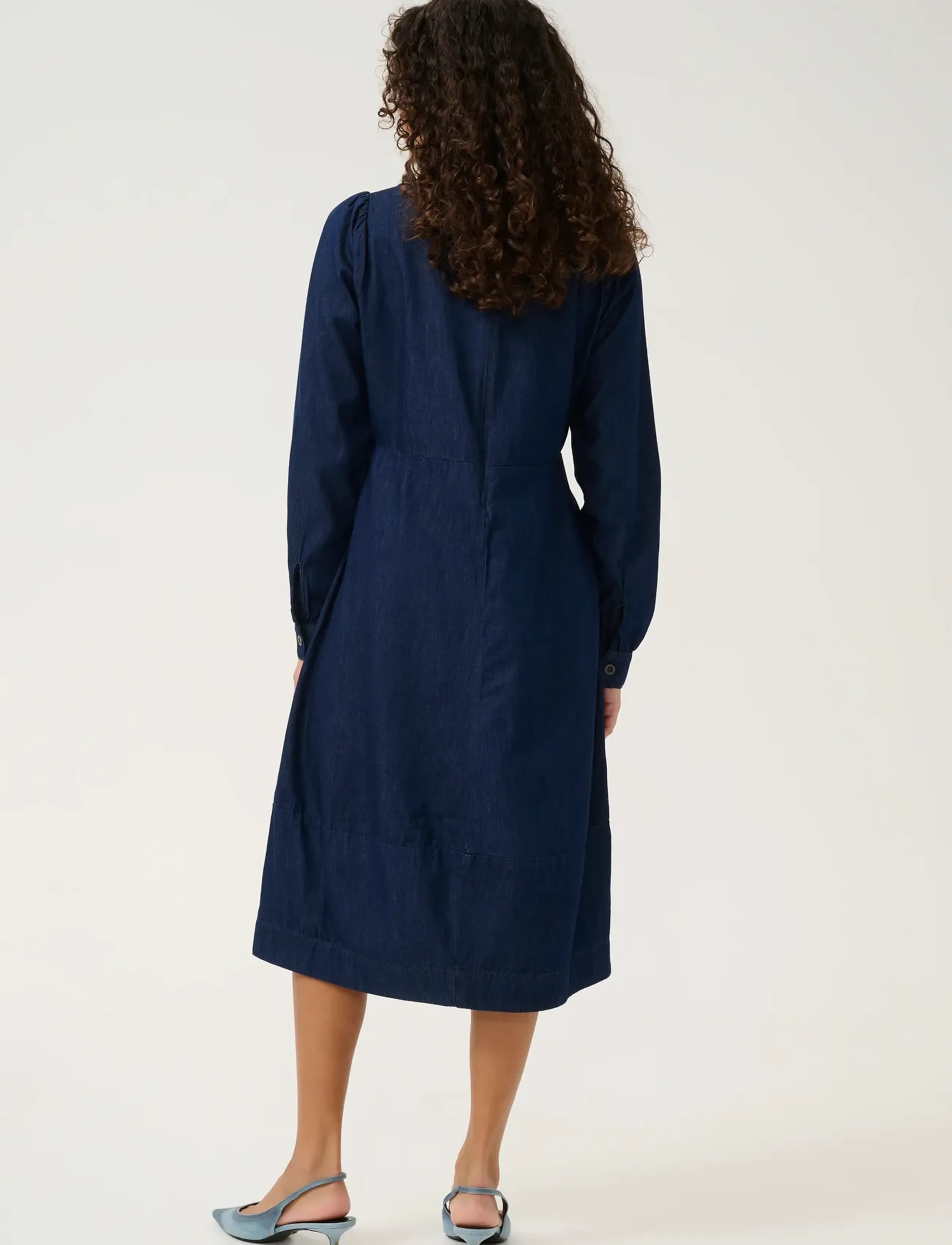 Culture - CUarpa Antoinett Dress - teksakleidid - rinse wash - 3