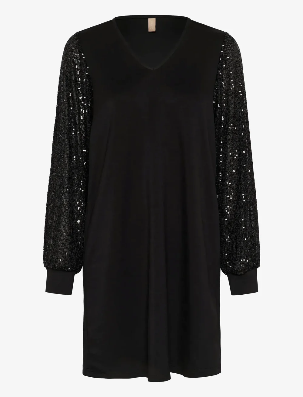 Culture - CUchabrina Sequins Dress - cocktailkjoler - black - 1