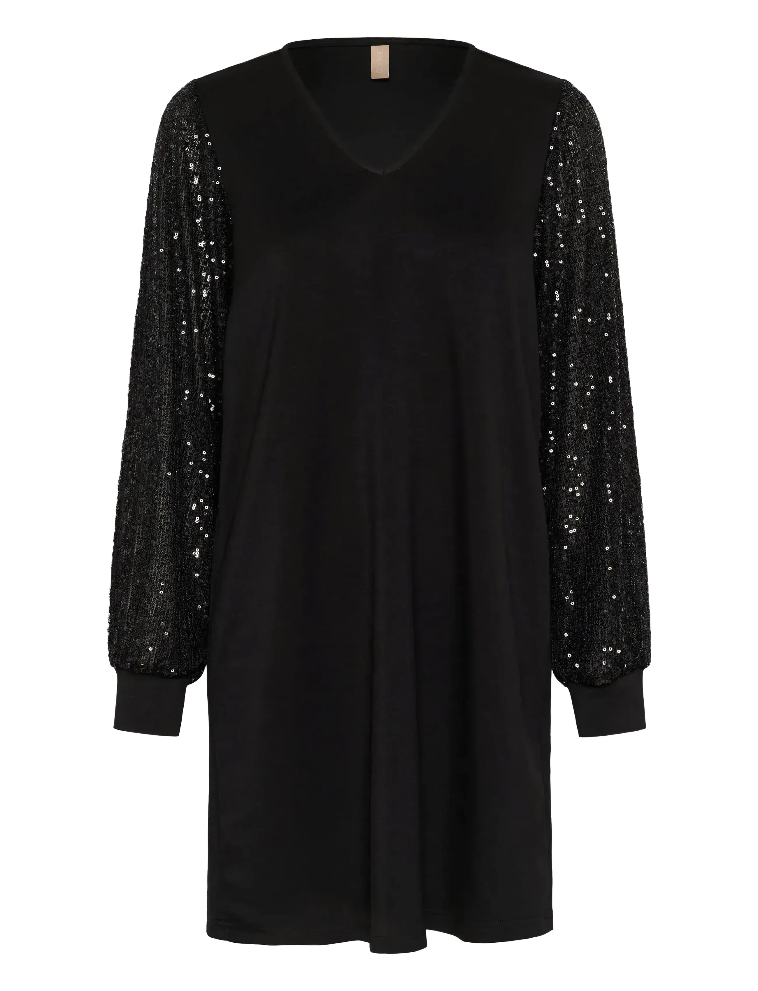 Culture CUchabrina Sequins Dress - Kleidid - BLACK / black