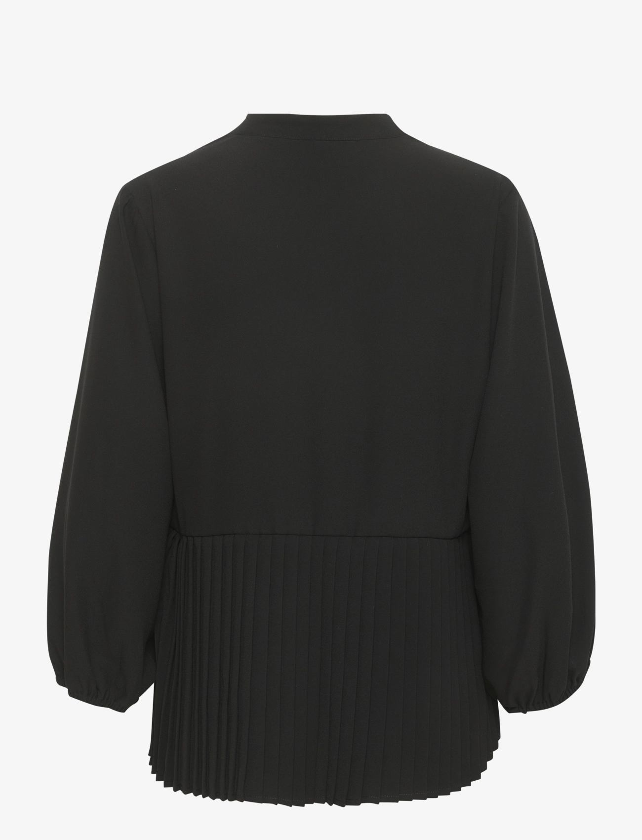 Culture - CUbetty VN Blouse - langärmlige blusen - black - 2