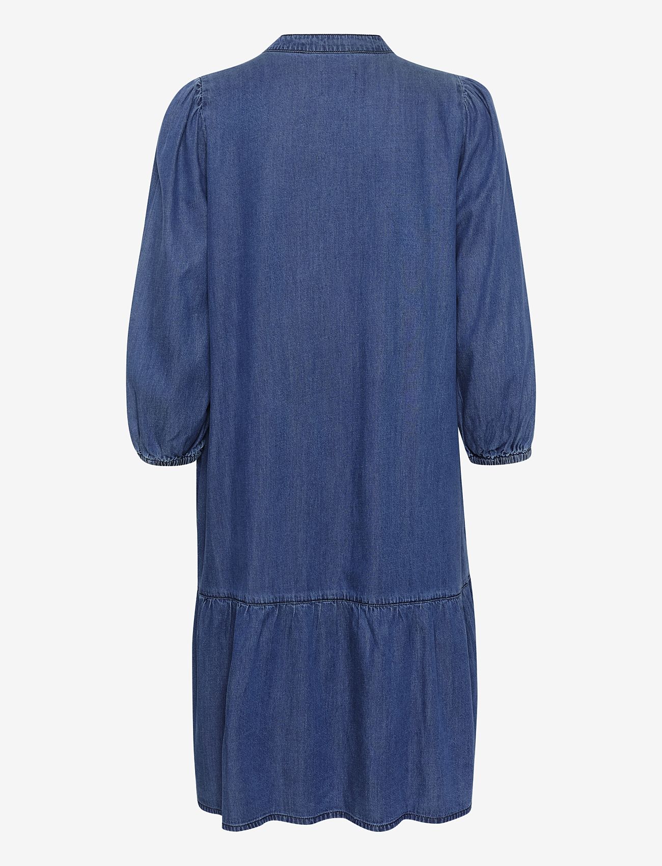Culture - CUarpa Giselle Dress - midi kjoler - dark blue wash - 2