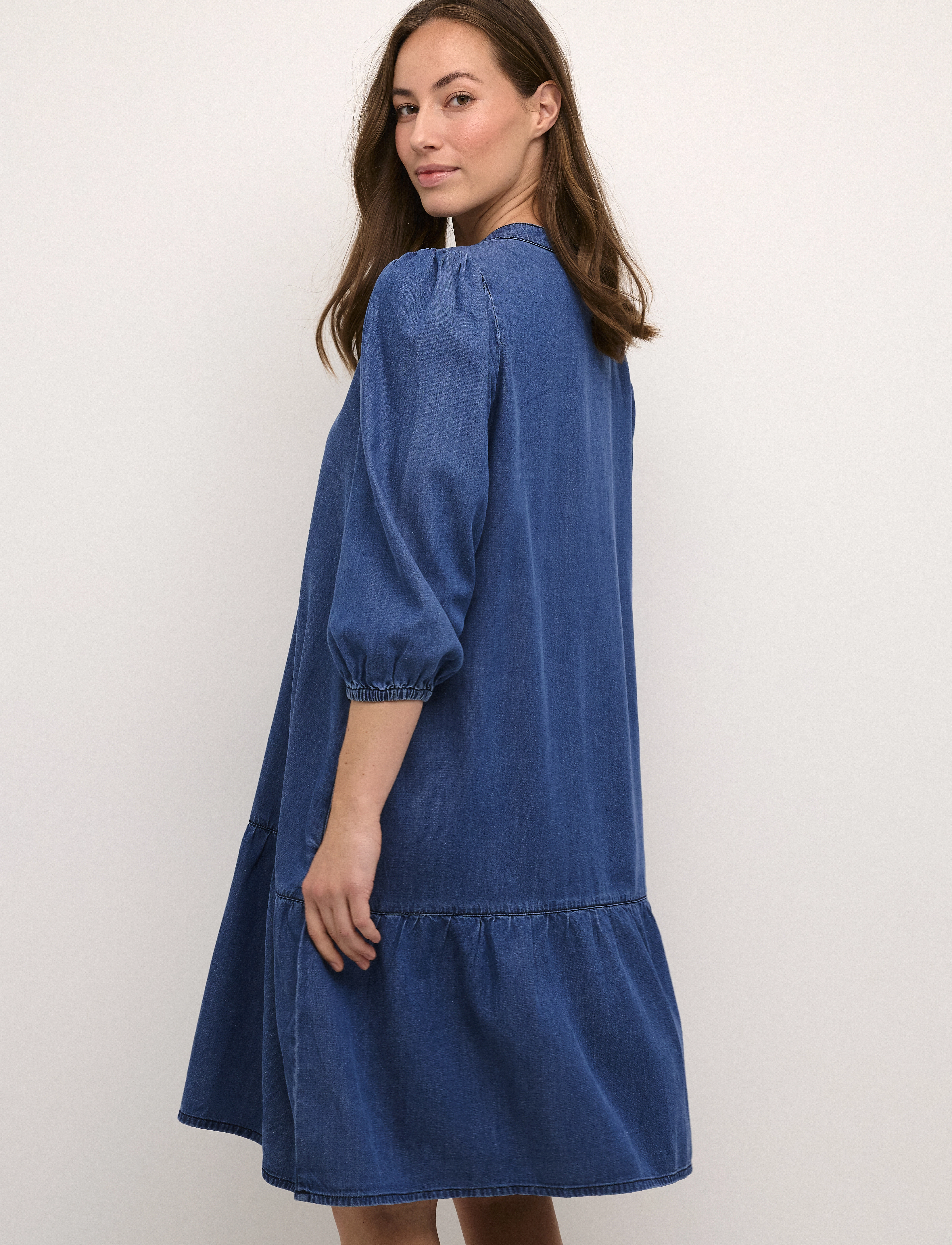 Culture - CUarpa Giselle Dress - dark blue wash - 4