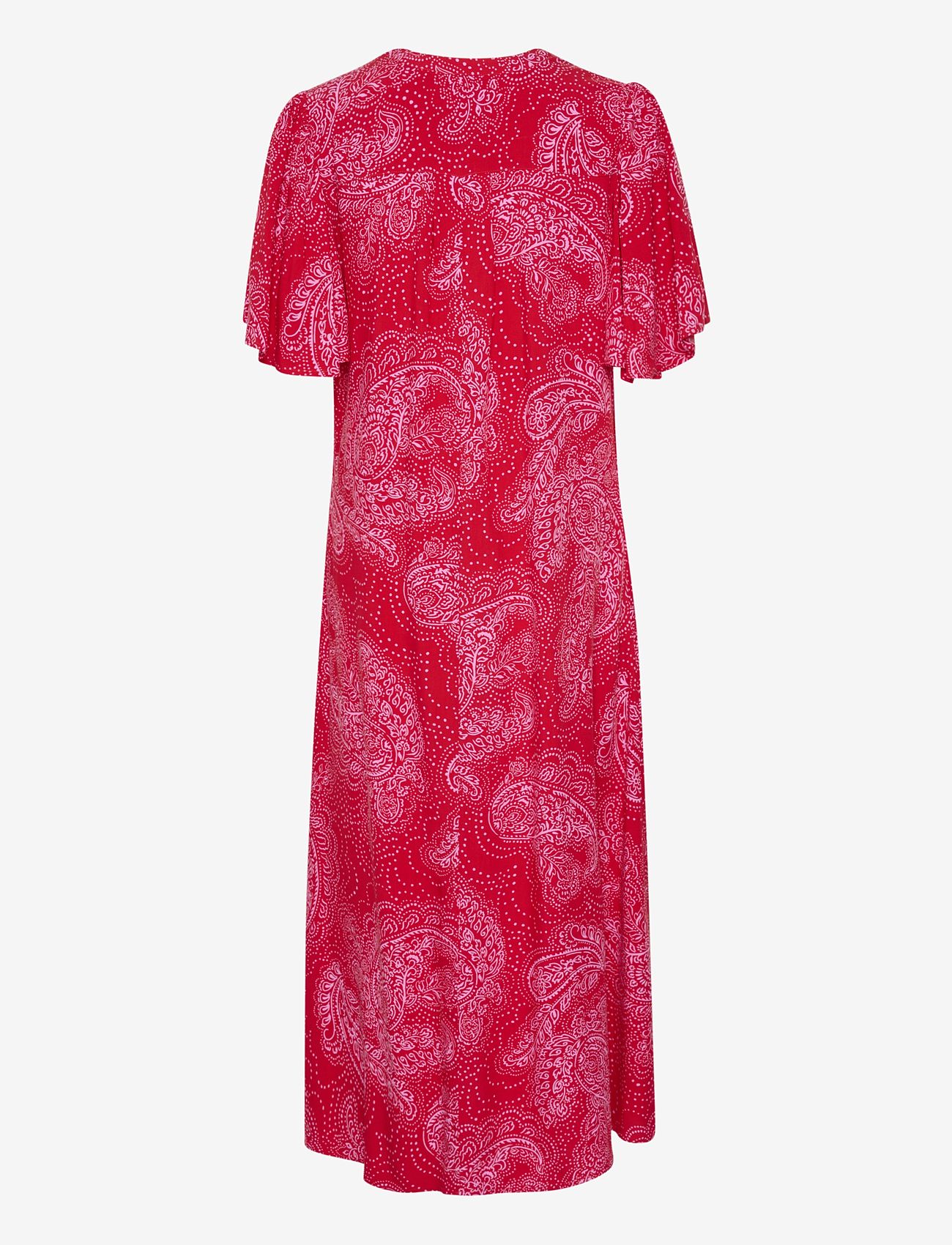 Culture - CUpolly Long Dress - sommerkleider - red/pink paisley - 2