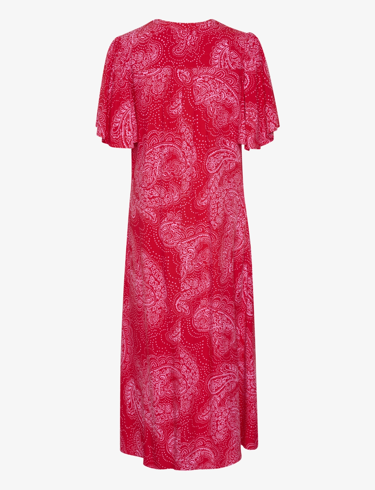 Culture - CUpolly Long Dress - sommerkjoler - red/pink paisley - 2