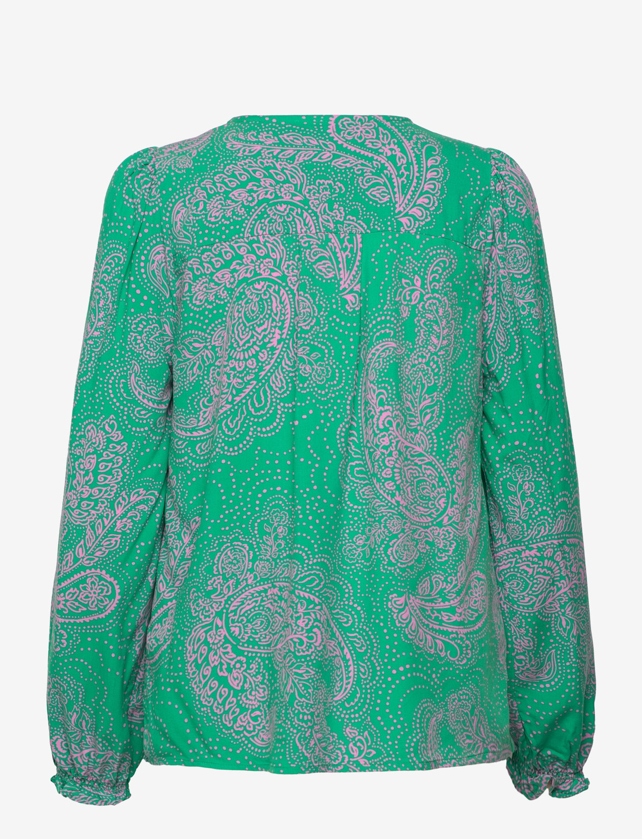Culture - CUpolly LS Blouse - palaidinės ilgomis rankovėmis - green/pink paisley - 1
