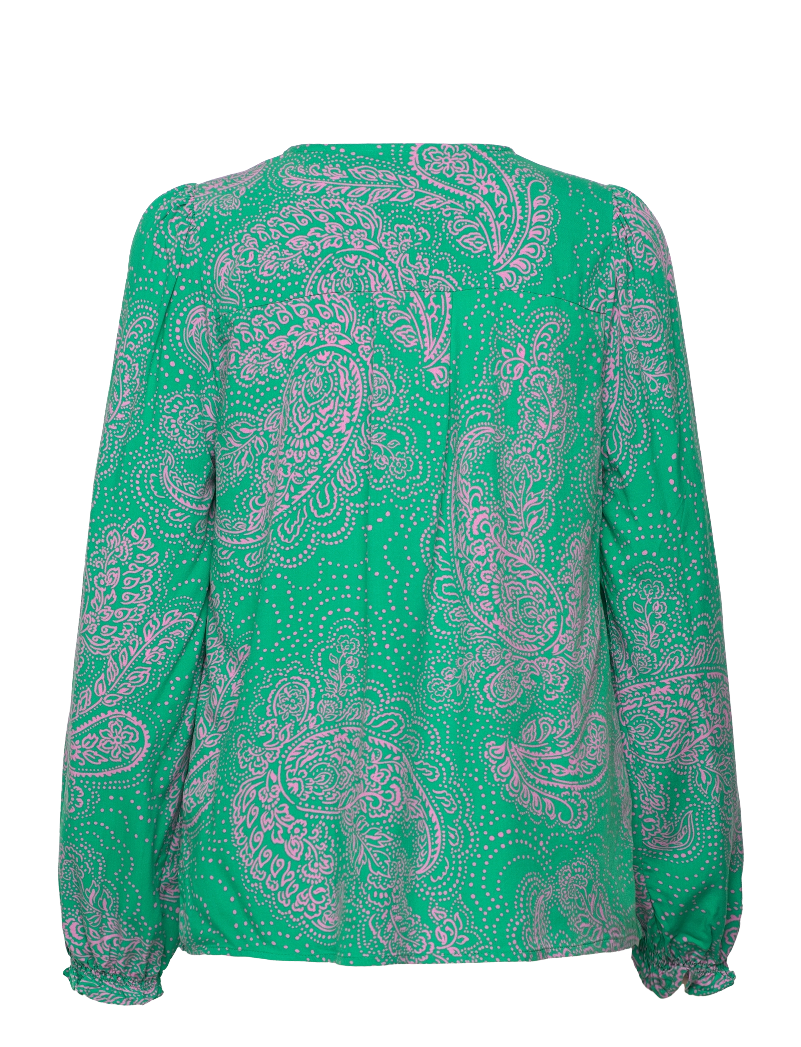 Culture - CUpolly LS Blouse - green/pink paisley - 1