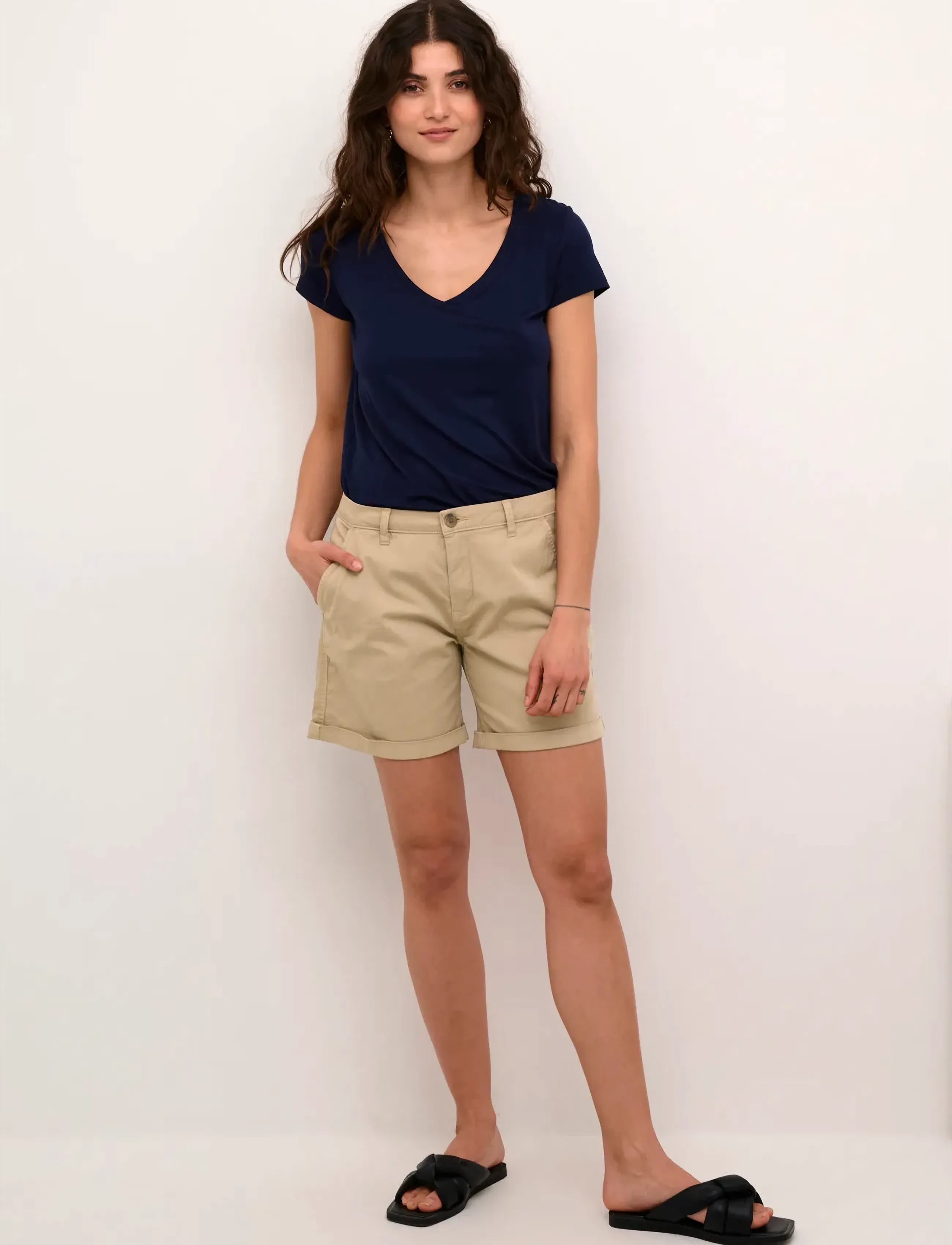 Culture - CUbrita Shorts - ikdienas šorti - dune - 3