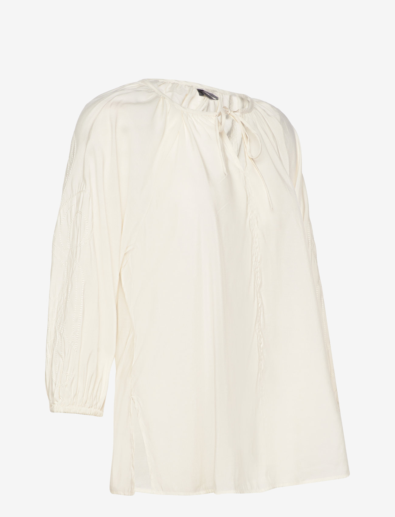 Culture - CUjustina Blouse - langærmede bluser - spring gardenia - 2