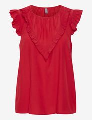 CUasmine SS Blouse - RACING RED