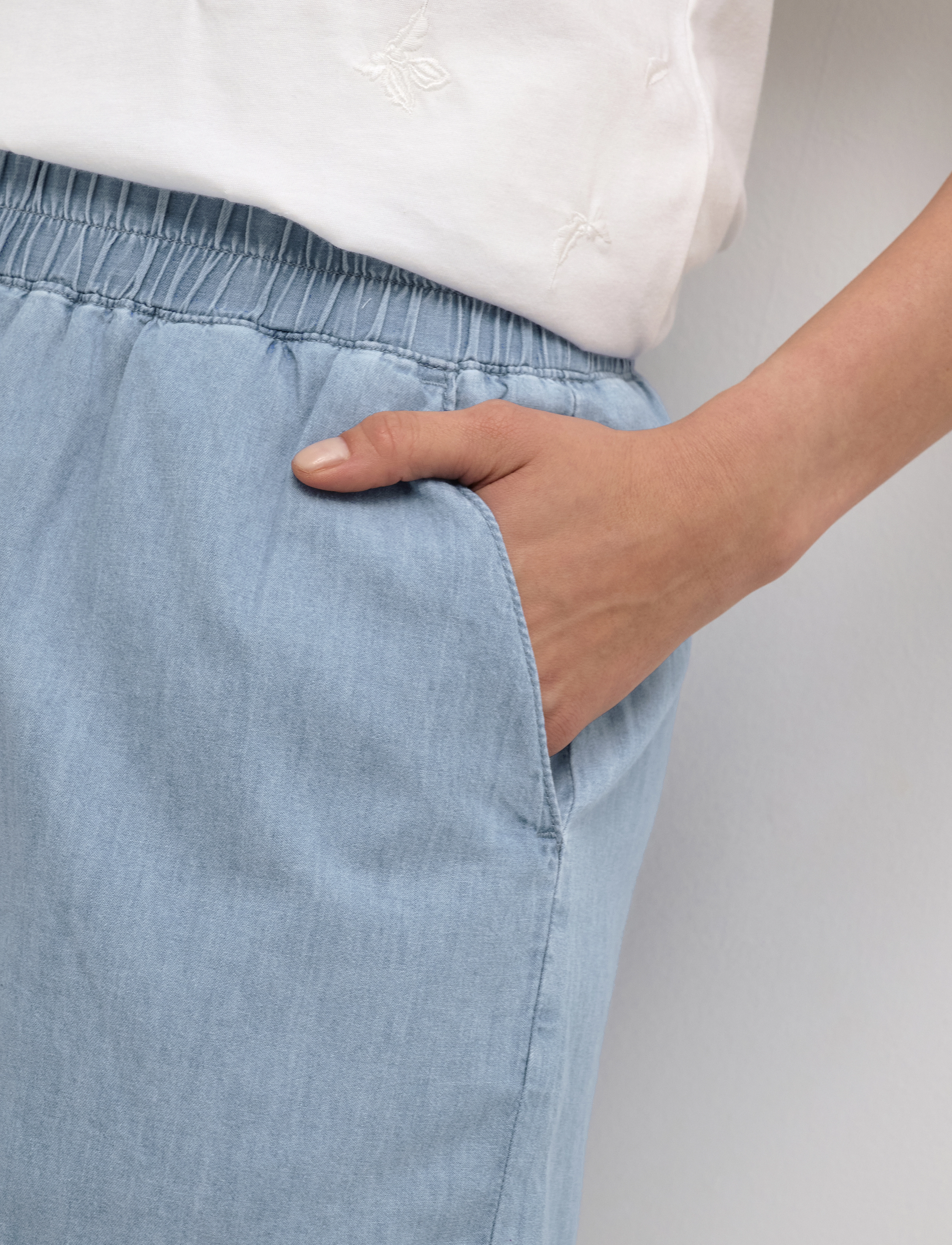 Culture - CUaurelia Shorts - light blue wash - 5