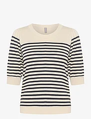 Culture - CUannemarie SS Oneck - jumpers - whitecap blue stripe - 0