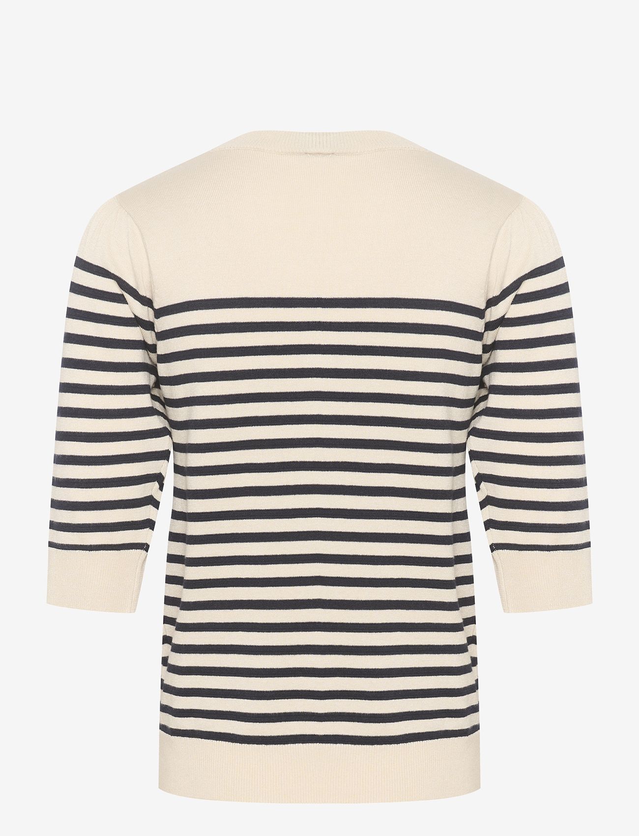 Culture - CUannemarie SS Oneck - stickade tröjor - whitecap blue stripe - 2