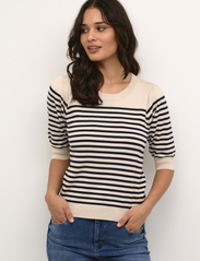 Culture - CUannemarie SS Oneck - jumpers - whitecap blue stripe - 2