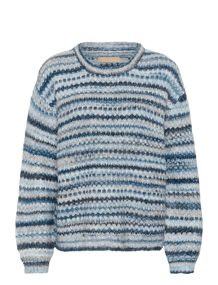Culture - CUhazel Pullover - kampsunid - blue melange multi - 0