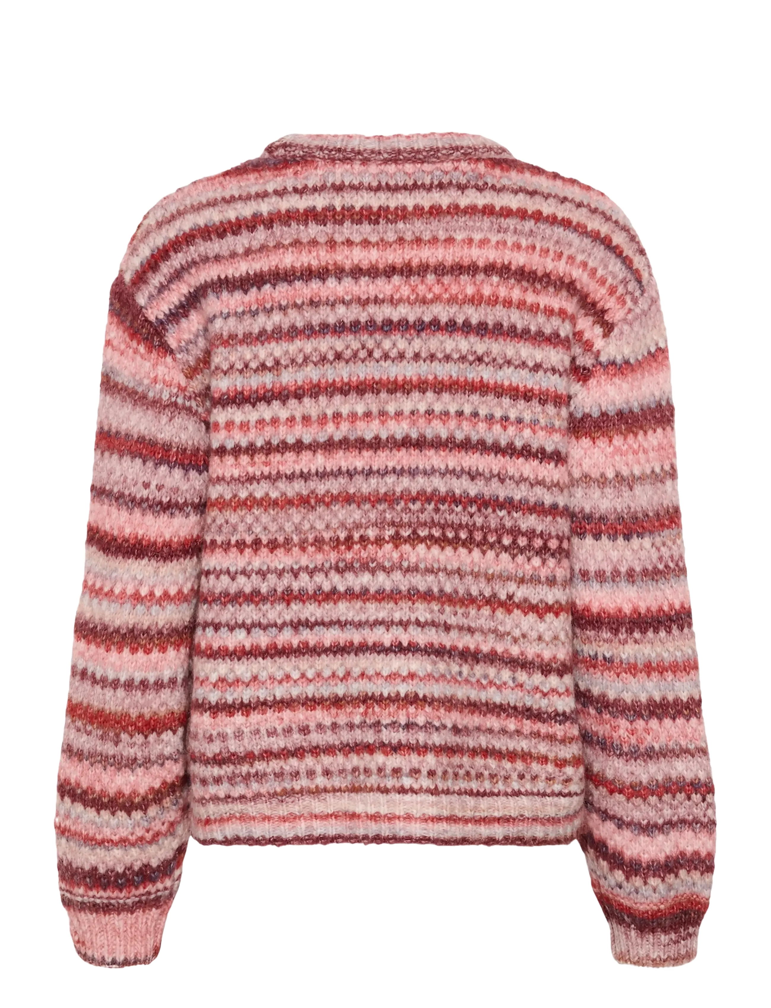 Culture - CUhazel Pullover - striktrøjer - red melange multi - 1