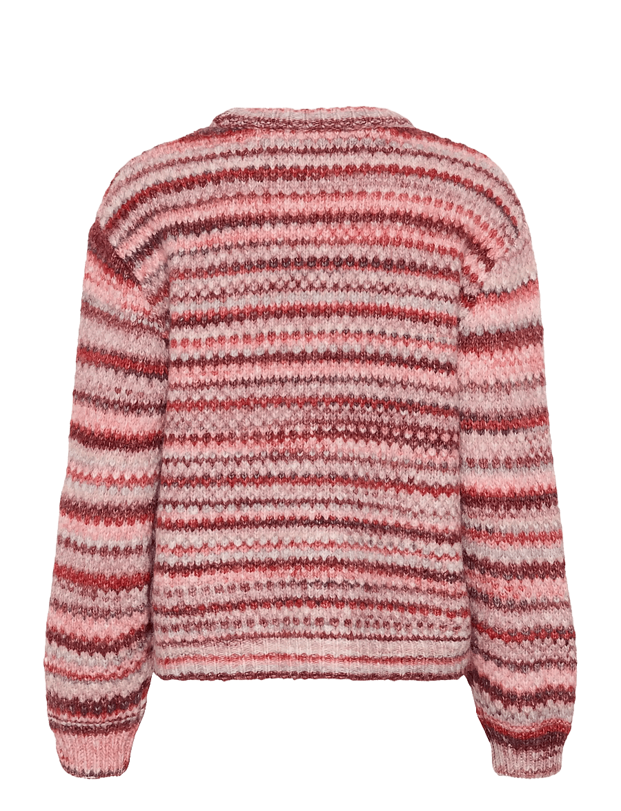 Culture - CUhazel Pullover - striktrøjer - red melange multi - 1