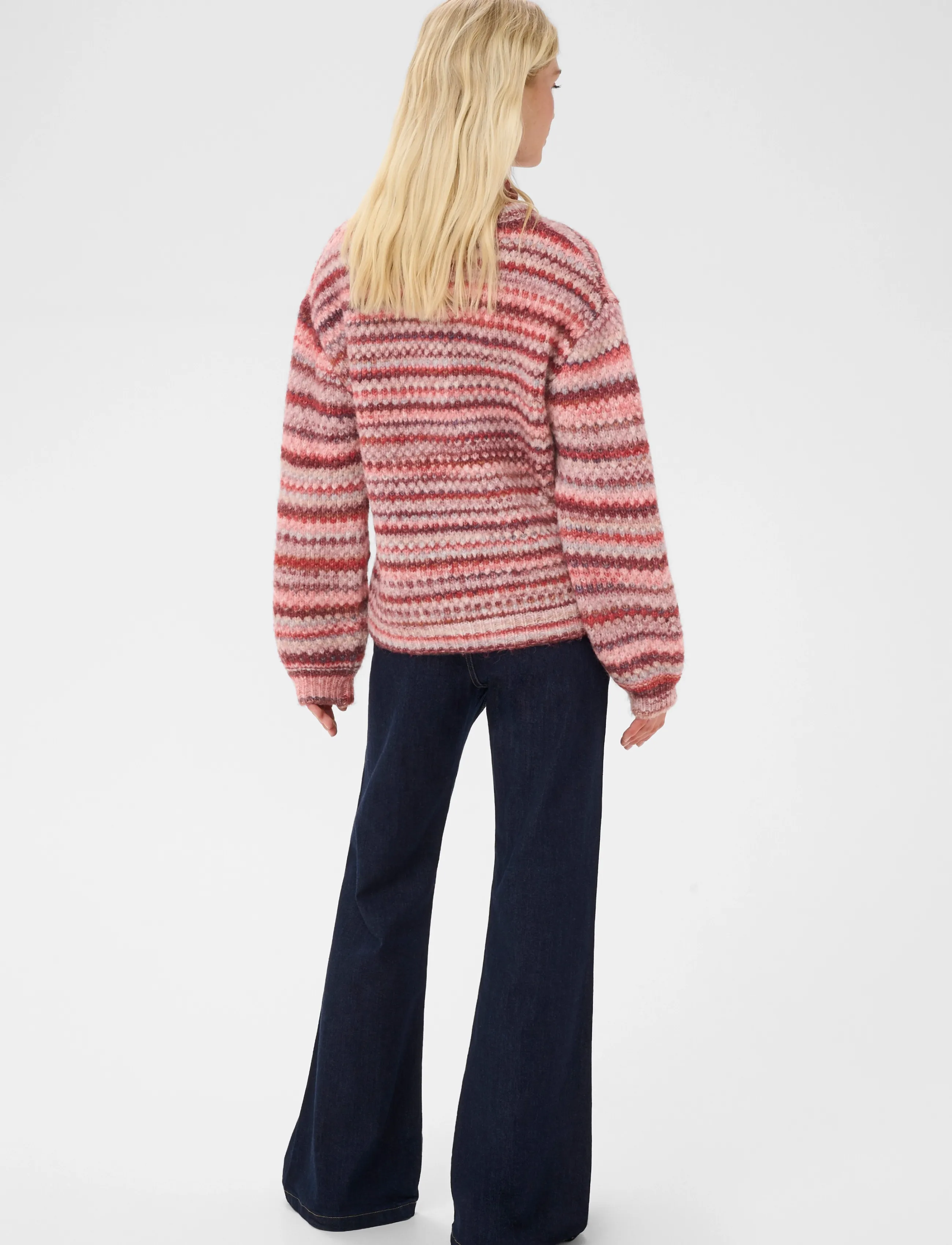 Culture - CUhazel Pullover - striktrøjer - red melange multi - 4