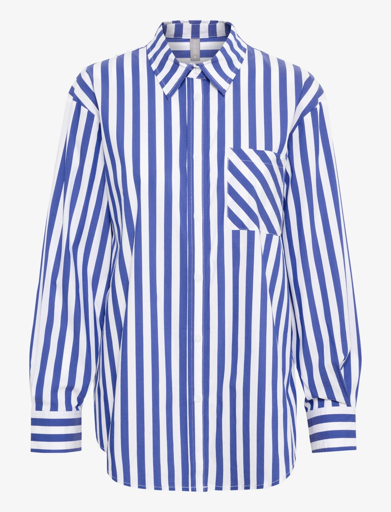Culture - CUregina LS Shirt - langärmlige hemden - blue/white stripe - 0