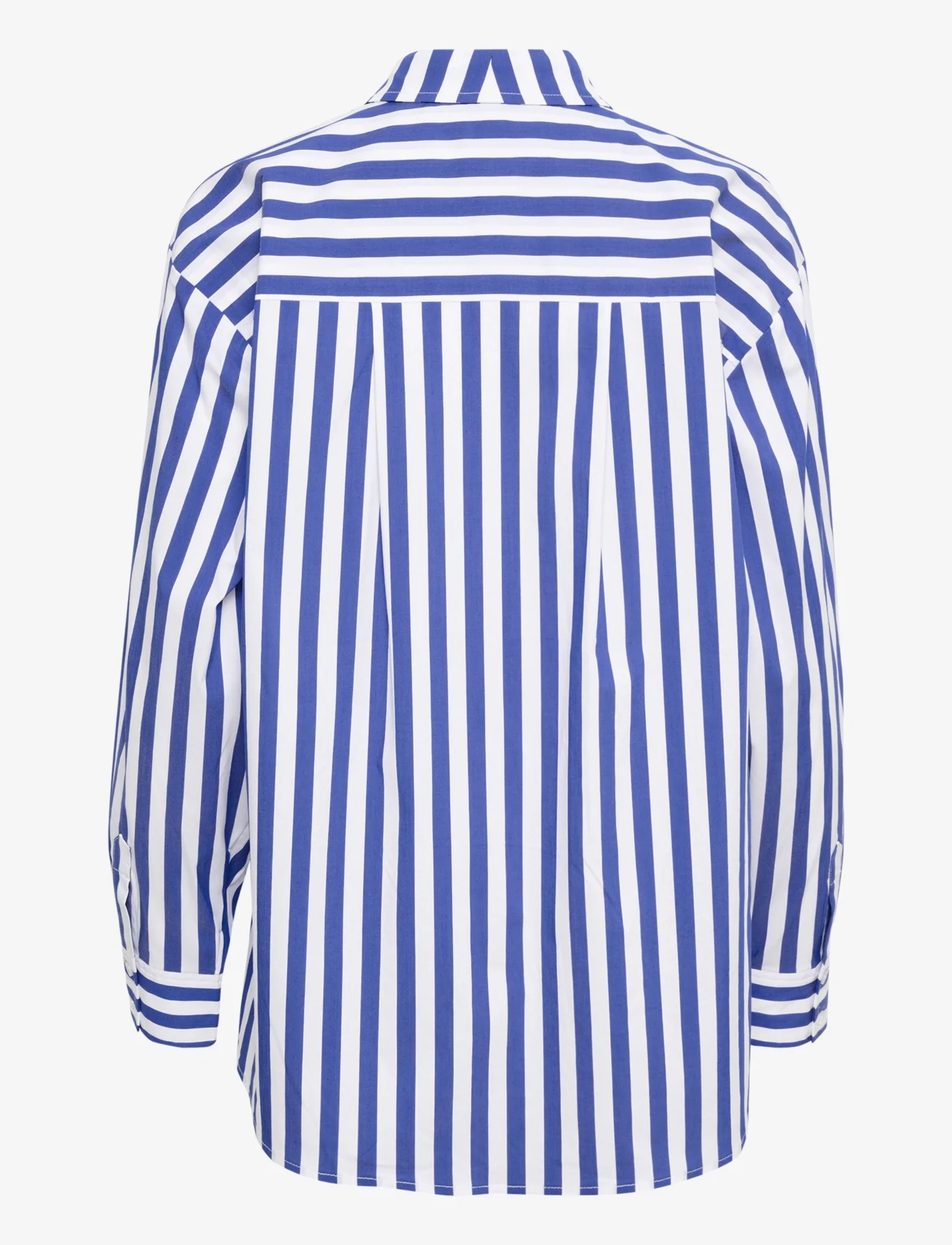 Culture - CUregina LS Shirt - langærmede skjorter - blue/white stripe - 1